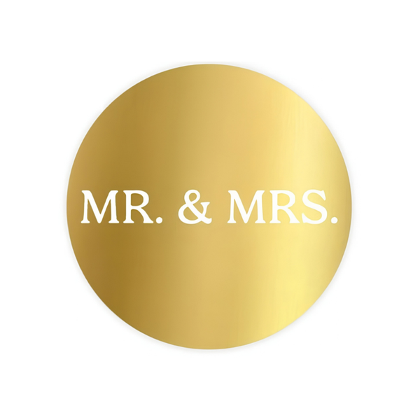 Sluitsticker - Mr. & Mrs.