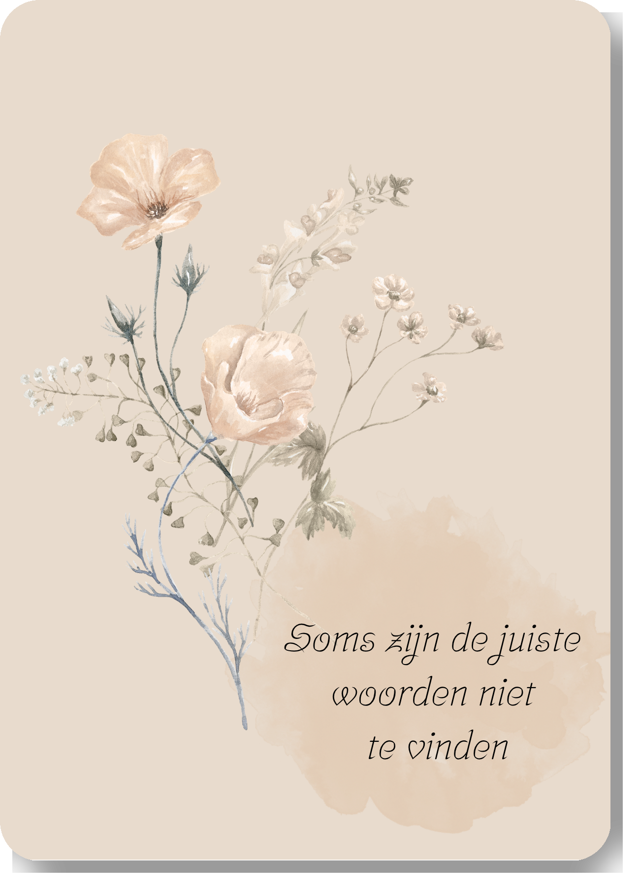 Soms zijn de juiste woorden