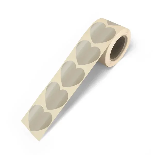 Sluitsticker - Hartje champagne