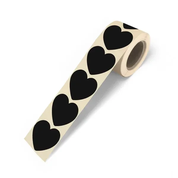 Sluitsticker - Hartje zwart