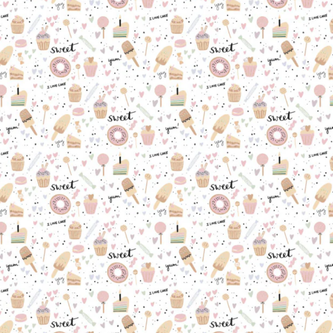 Cadeaupapier - Sweets - 3 vellen