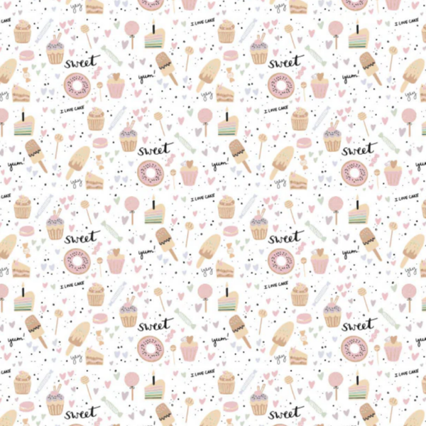 Cadeaupapier - Sweets - 3 vellen