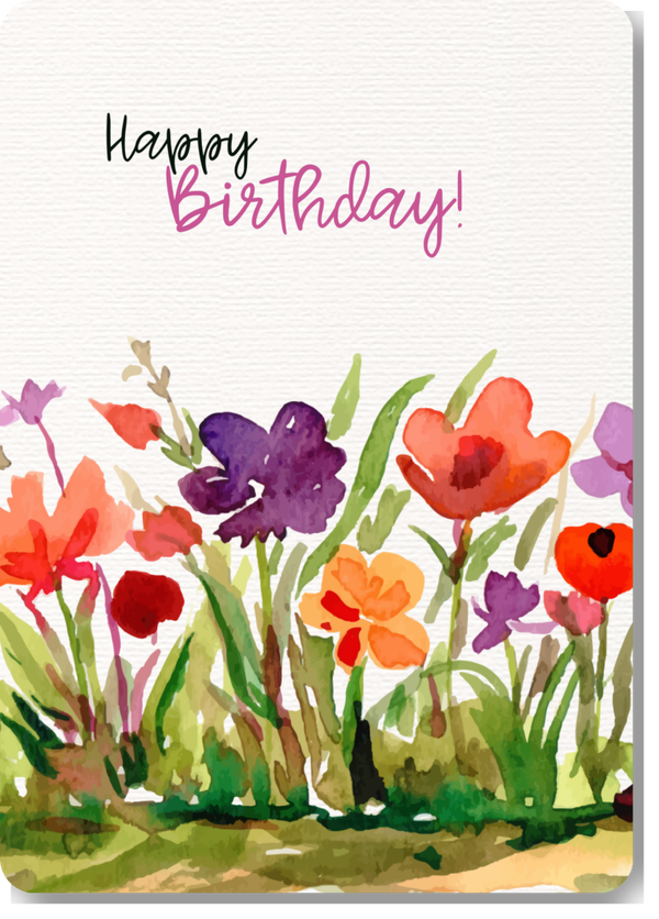 Veldbloemen - happy birthday