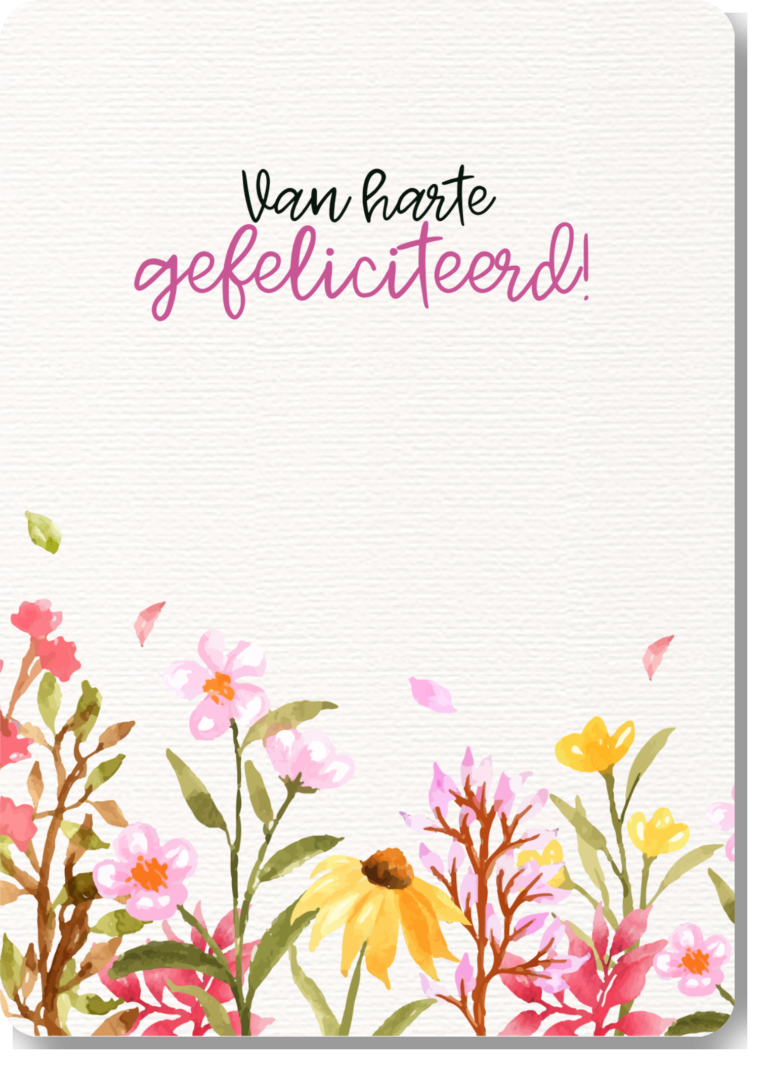 Veldbloemen - van harte gefeliciteerd