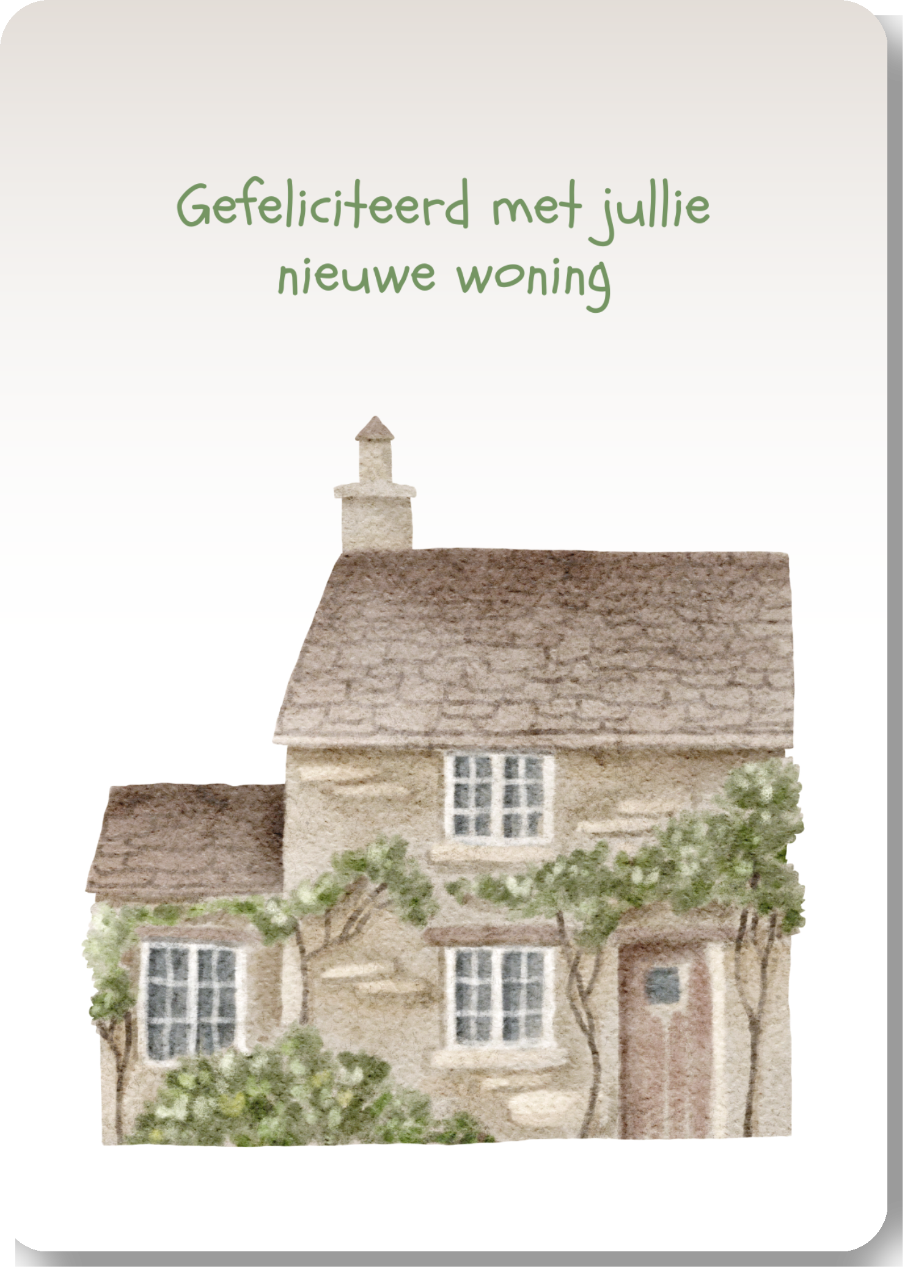Gefeliciteerd met jullie nieuwe woning