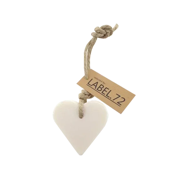 Zeep aan touw - Hart - Wit