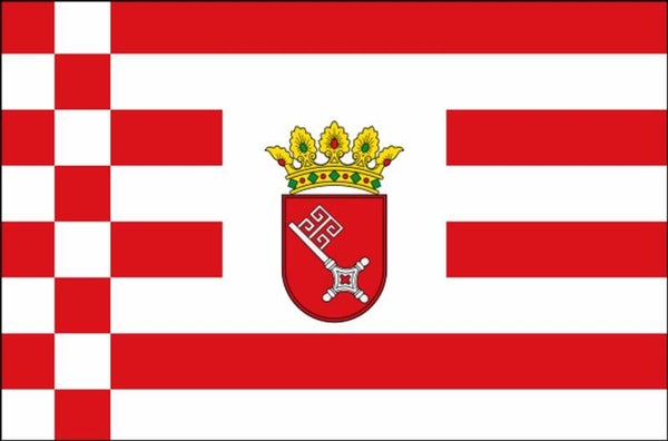 Aufkleber - Sticker - Flagge - Bundesland - Bremen - versch. Größen
