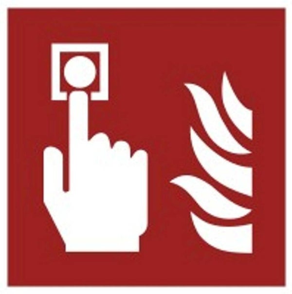 Aufkleber -  F005 Brandmelder   - ISO DIN 7010 - Brandschutzzeichen - versch. Größen