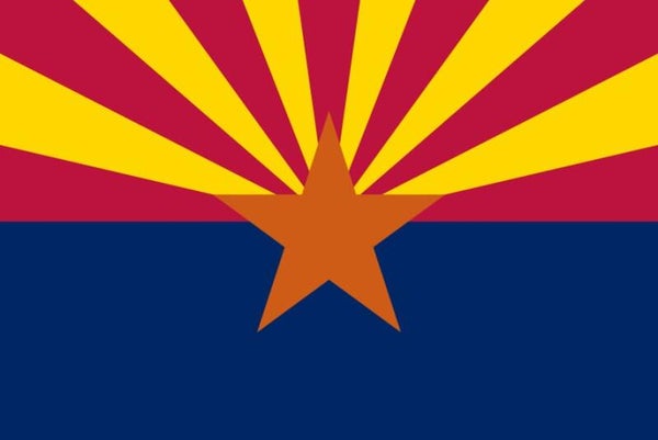 Aufkleber - Flagge - Arizona - Bundesstaaten USA - versch. Größen