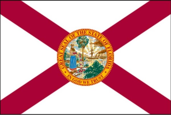 Aufkleber - Flagge - Florida - Bundesstaaten USA - versch. Größen
