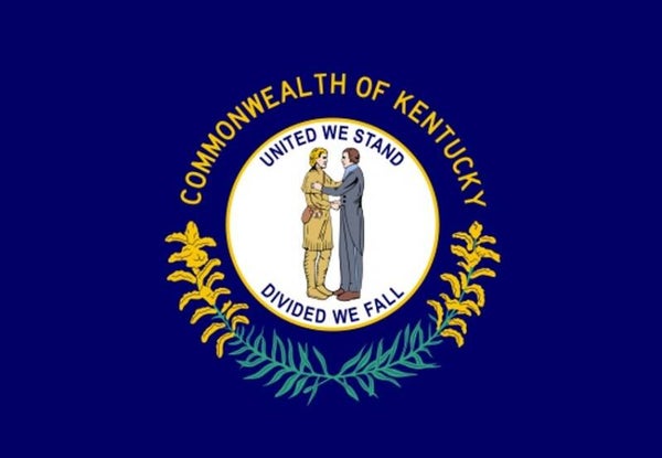 Aufkleber - Flagge - Kentucky - Bundesstaaten USA - versch. Größen
