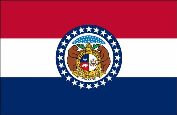 Aufkleber - Flagge - Missouri - Bundesstaaten USA - versch. Größen