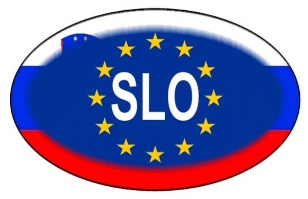 Aufkleber - Slowenien - Länderkennzeichen - EU - Oval - 130x80 mm
