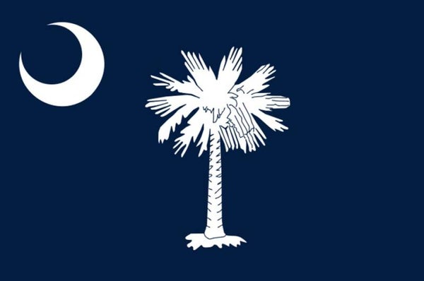 Aufkleber - Flagge - South Carolina - Bundesstaaten USA - versch. Größen