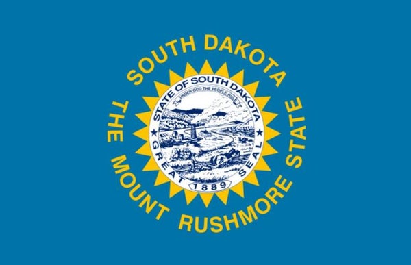 Aufkleber - Flagge - South Dakota - Bundesstaaten USA - versch. Größen