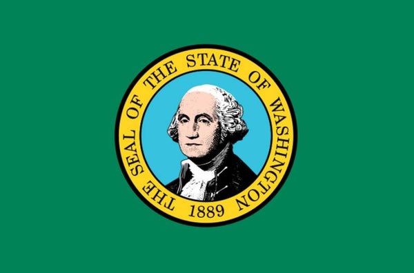 Aufkleber - Flagge - Washington - Bundesstaaten USA - versch. Größen