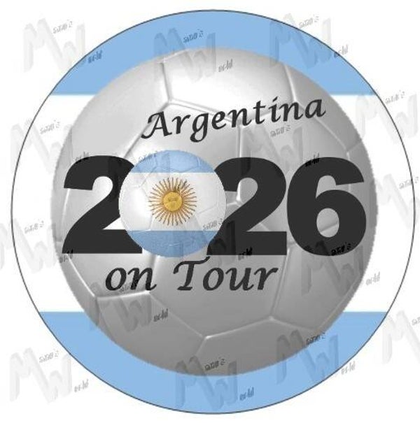 Aufkleber - Sticker - On Tour 2026 - Argentinien - 60 oder 90 mm Ø
