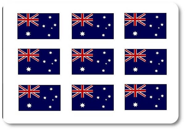 Aufkleber - Sticker -  Australien  Flagge - Set - 18 Stück - 25x15