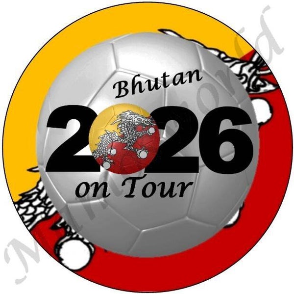 Aufkleber - Sticker - On Tour 2026 - Bhutan - 60 oder 90 mm Ø