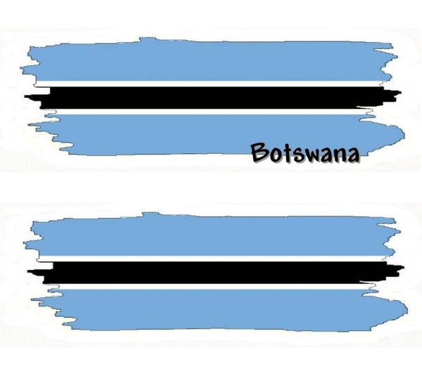 Aufkleber - Flagge - Botswana - versch. Motive - 125x40 mm