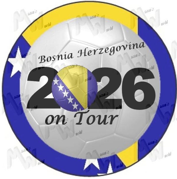 Aufkleber - Sticker - On Tour 2026 - Bosnien - 60 oder 90 mm Ø