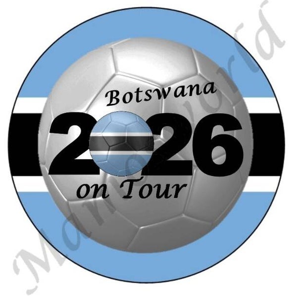 Aufkleber - Sticker - On Tour 2026 - Botswana - 60 oder 90 mm Ø