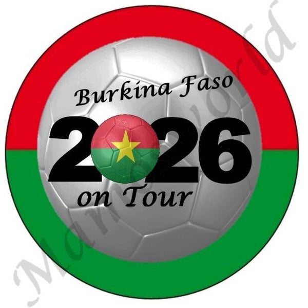 Aufkleber - Sticker - On Tour 2026 - Burkina Faso - 60 oder 90 mm Ø