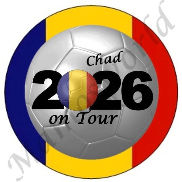 Aufkleber - Sticker - On Tour 2026 - Chad - 60 oder 90 mm Ø