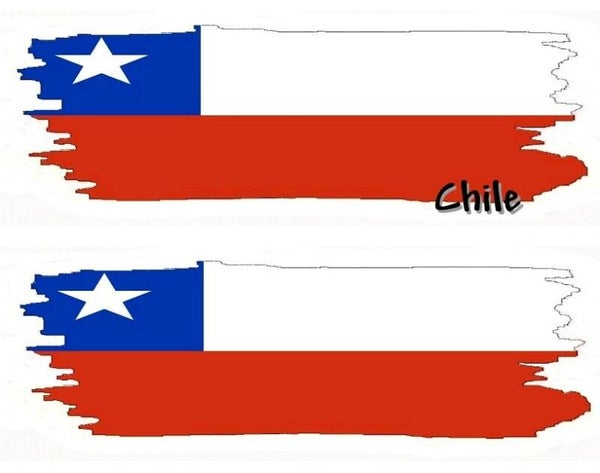 Aufkleber - Flagge - Chile - versch. Motive - 125x40 mm