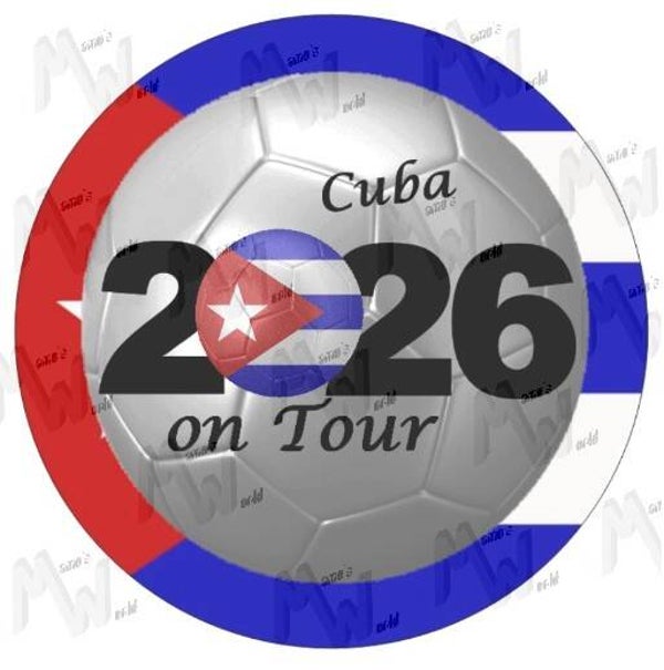 Aufkleber - Sticker - On Tour 2026 - Cuba - 60 oder 90 mm Ø