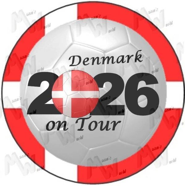Aufkleber - Sticker - On Tour 2026 - Dänemark - 60 oder 90 mm Ø