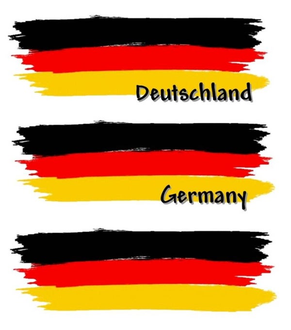 Aufkleber - Flagge - Deutschland - versch. Motive - 125x40 mm