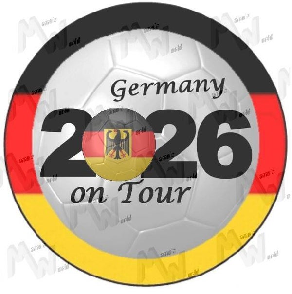 Aufkleber - Sticker - On Tour 2026 - Deutschland - 60 oder 90 mm Ø
