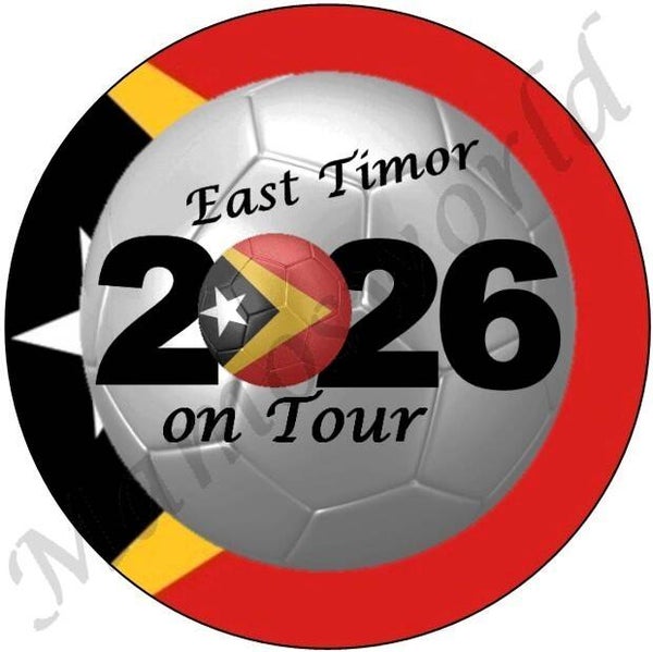 Aufkleber - Sticker - On Tour 2026 - East Timor - 60 oder 90 mm Ø