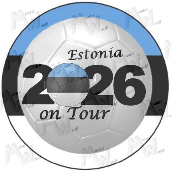 Aufkleber - Sticker - On Tour 2026 - Estland - 60 oder 90 mm Ø