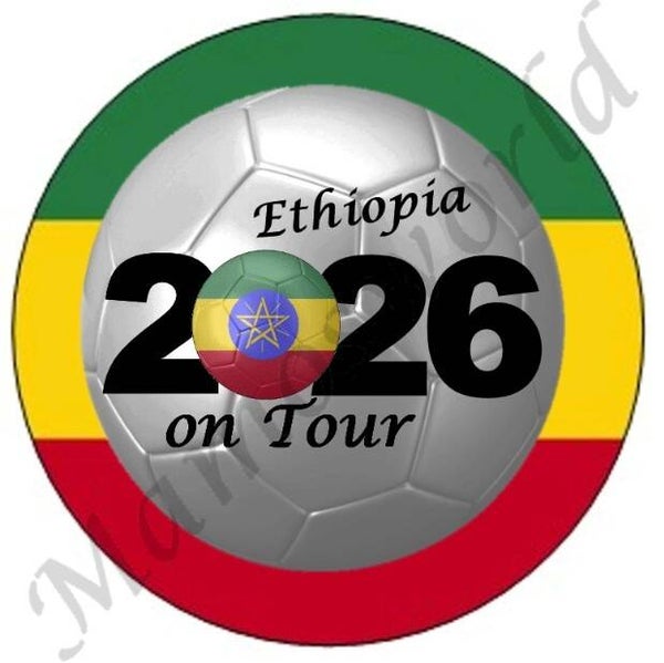 Aufkleber - Sticker - On Tour 2026 - Äthiopien - 60 oder 90 mm Ø