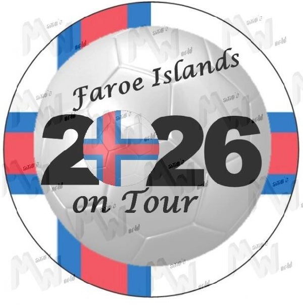 Aufkleber - Sticker - On Tour 2026 - Färöer Inseln - 60 oder 90 mm Ø