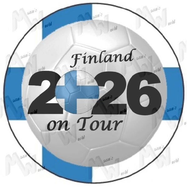 Aufkleber - Sticker - On Tour 2026 - Finnland - 60 oder 90 mm Ø