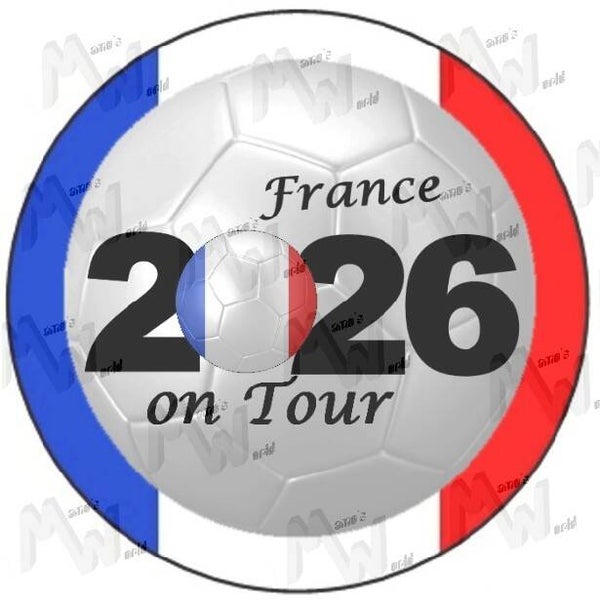 Aufkleber - Sticker - On Tour 2026 - Frankreich - 60 oder 90 mm Ø