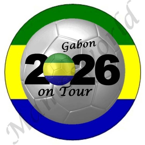 Aufkleber - Sticker - On Tour 2026 - Gabun - 60 oder 90 mm Ø
