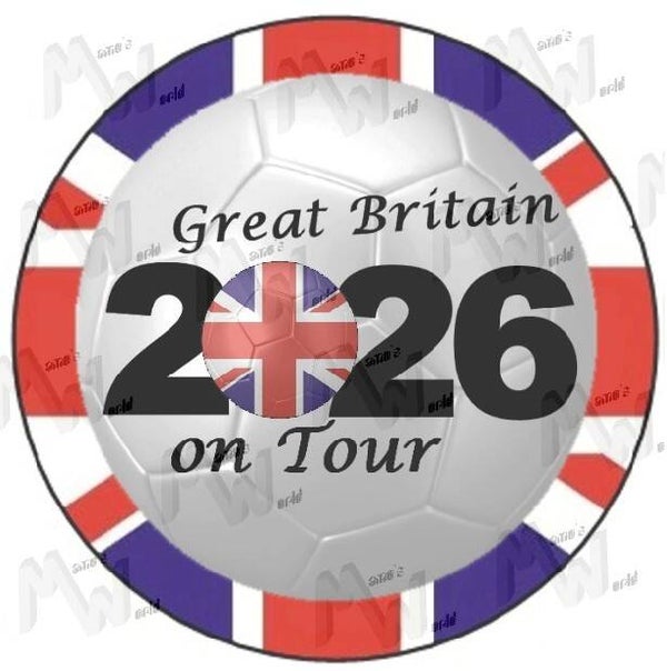 Aufkleber - Sticker - On Tour 2026 - Großbritannien - 60 oder 90 mm Ø