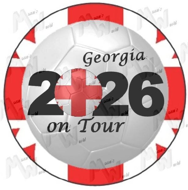 Aufkleber - Sticker - On Tour 2026 - Georgien - 60 oder 90 mm Ø