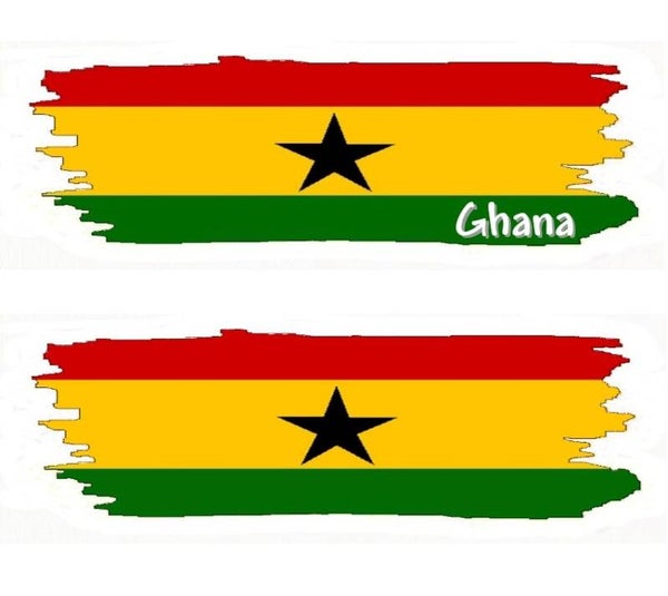 Aufkleber - Flagge - Ghana - versch. Motive - 125x40 mm