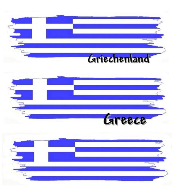 Aufkleber - Flagge - Griechenland - versch. Motive - 125x40 mm