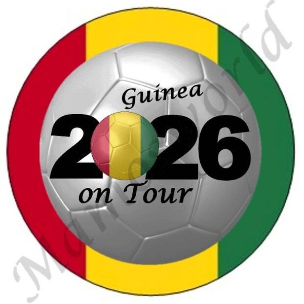 Aufkleber - Sticker - On Tour 2026 - Guinea - 60 oder 90 mm Ø