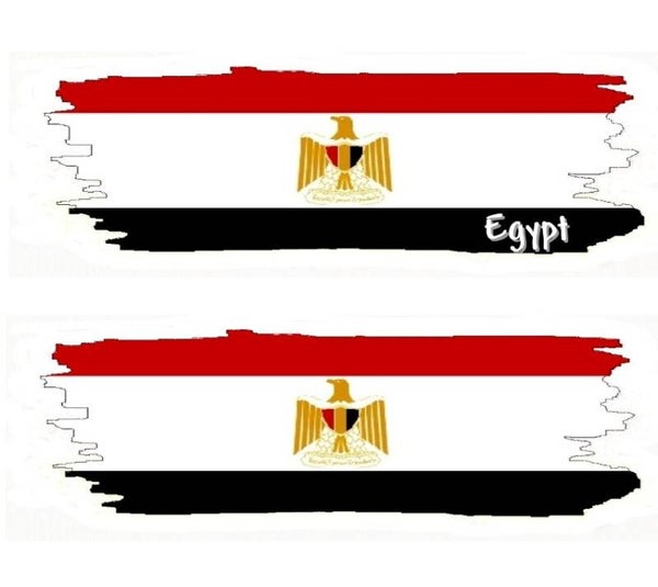 Aufkleber - Flagge - Ägypten - versch. Motive - 125x40 mm