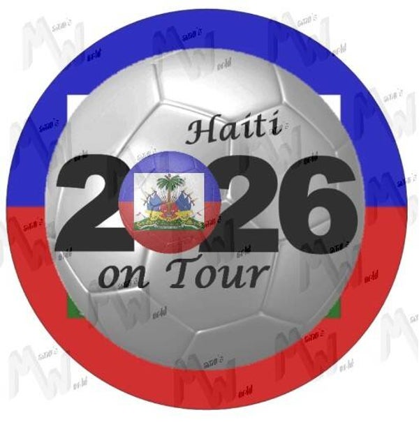Aufkleber - Sticker - On Tour 2026 - Haiti - 60 oder 90 mm Ø