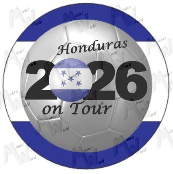 Aufkleber - Sticker - On Tour 2026 - Honduras - 60 oder 90 mm Ø