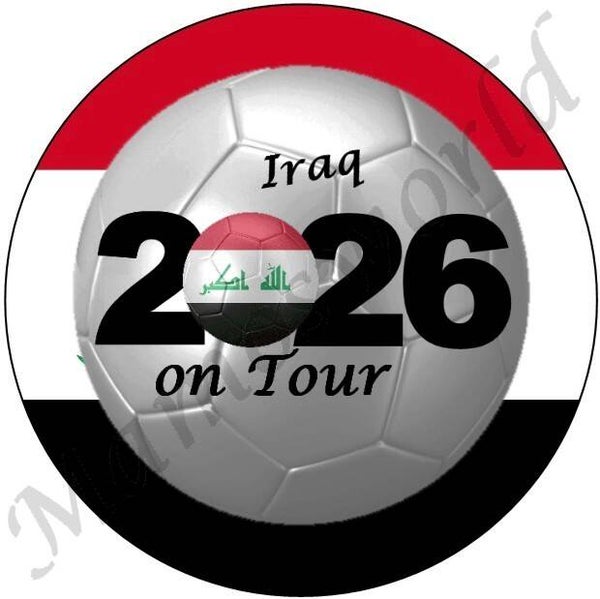 Aufkleber - Sticker - On Tour 2026 - Irak - 60 oder 90 mm Ø