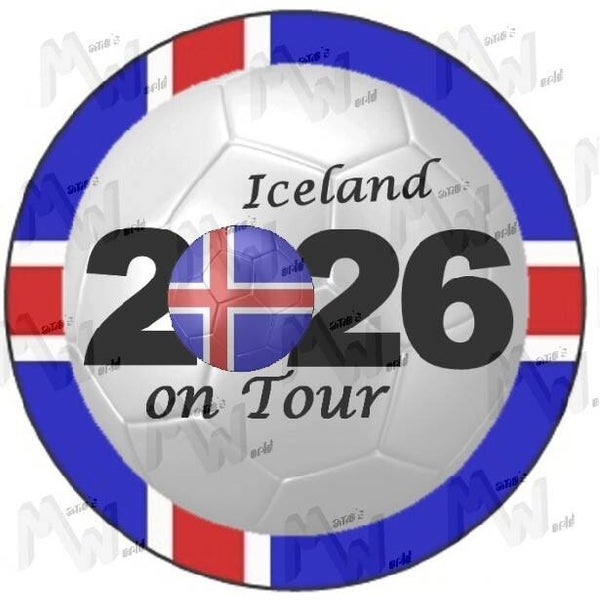 Aufkleber - Sticker - On Tour 2026 - Island - 60 oder 90 mm Ø
